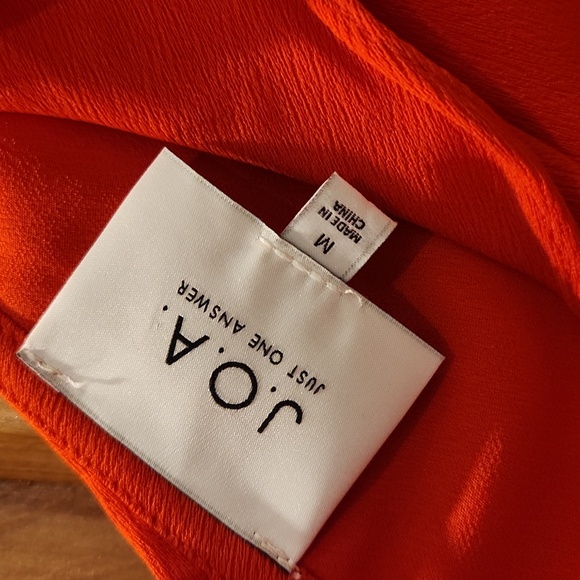 Pretty bright orange dress by J.O.A. Size Medium.  Excellent condition! - Picture 2 of 5